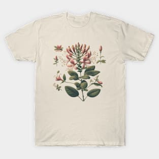 Vintage Native Honeysuckle Botanical T-Shirt